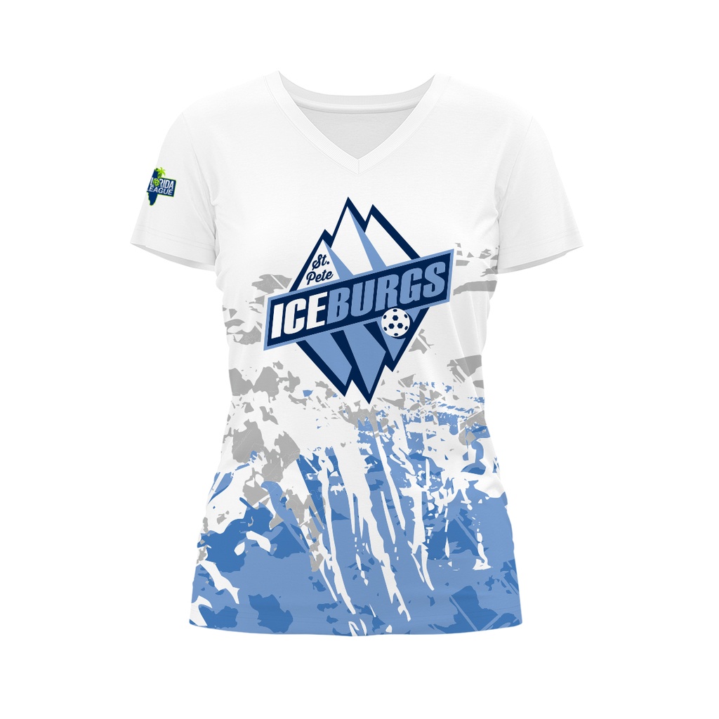 St. Pete ICEBURGS | Ladies SS V-Neck