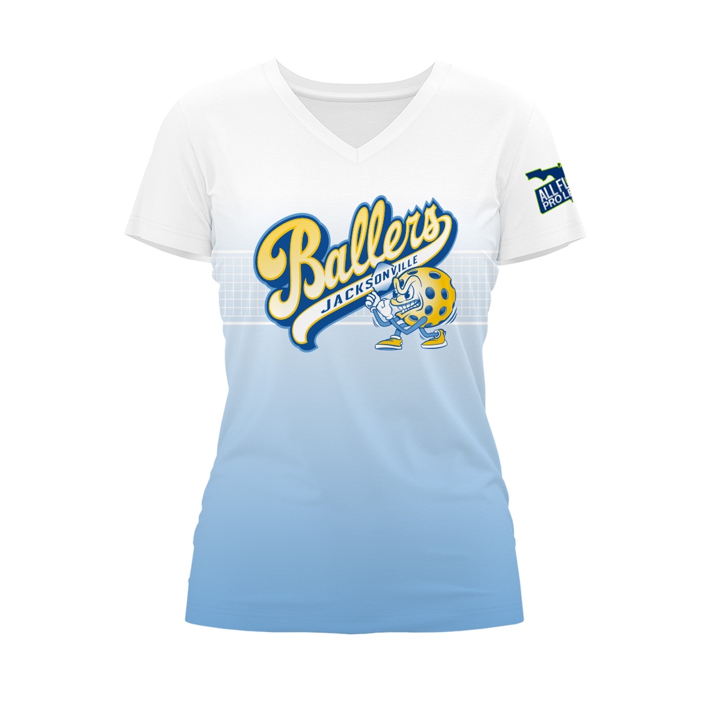 Jacksonville BALLERS | Ladies SS V-Neck