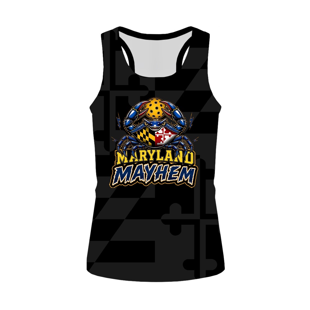 Maryland Mayhem | Black Racerback Tank