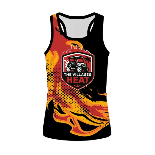 The Villages Heat | Black Racerback Tank