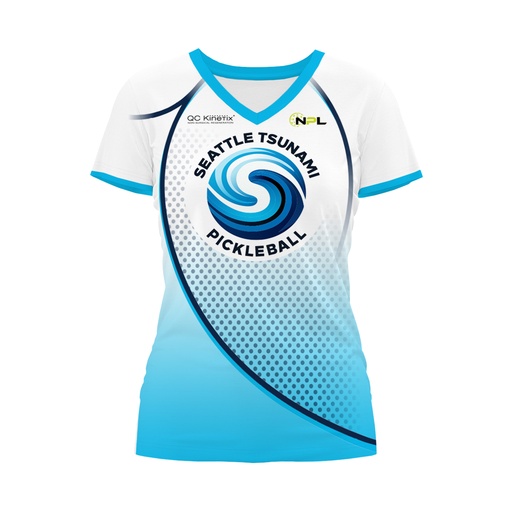 Seattle TSUNAMI | Ladies SS V-Neck White