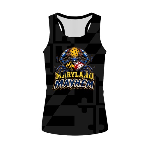 Maryland Mayhem | Black Racerback Tank